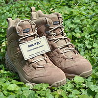 Немецкие тактические ботинки mil-tec бежевые армейские демисезон прочные, Полевые берцы мужские нато песочные 43