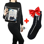 Термобілизна жіноча зимова BioActive (XS-3XL) + Подарунок Термошкарпетки / Флісові жіночі термоштани + термокофта