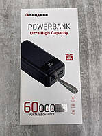 Мощный Power Bank 60000mAh Sprange SR-P8 с фонариком , мощная портативная батарея на 60000mAh с фонариком