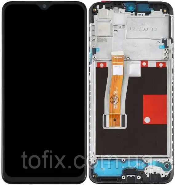 Дисплей Oppo Realme 5 Pro/Oppo Realme Q модуль у зборі (екран та сенсор) з рамкою, оригінал, Чорний