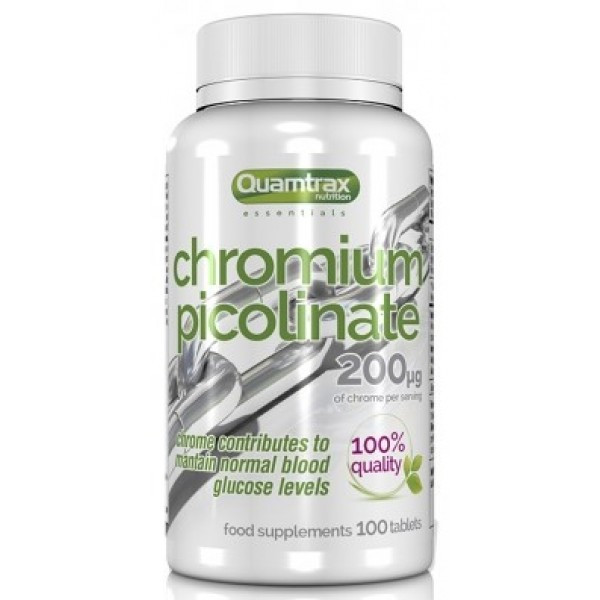 Піколінат хрому Quamtrax CHROMIUM PICOLINATE 100 таблеток