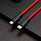 USB кабель Type-C на Lightning для iPhone Hoco Silicone PD charging data cable (20W, 1m). Red, фото 2