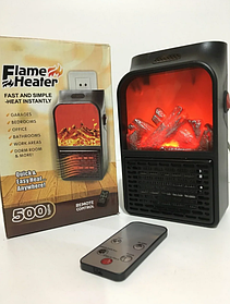 Портативний нагрівач з пультом Flame Heater (500 Вт) Економний, , AV-4000981821