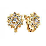 Сережки жіночі срібні Сережки Сережки з камінням Жіночі сережки з камінням Шикарні сережки зі срібла, фото 2