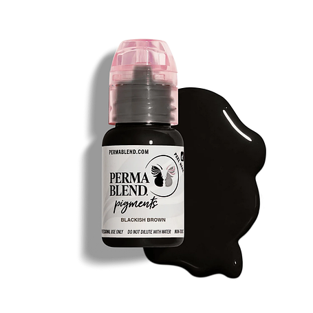 Пігмент для татуажу брів PERMA BLEND Blackish Brown (USA), 15 мл, фото 1