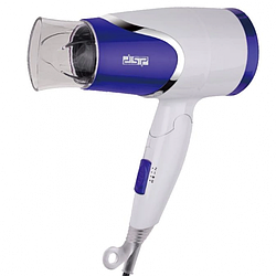 Фен для волосся електричний складаний портативний компактний 1200W DSP 30077 Синій