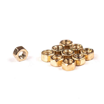 Гайки для фінгерборд підвісок Slim Gold Nuts - комплект 10 шт