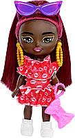 Кукла Barbie Extra Mini Minis Burgundy Барби Экстра Мини Минис с бордовыми волосами