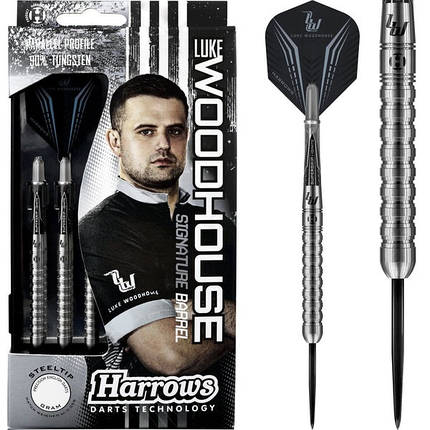 Дротики дартс із вольфраму Luke Woodhouse 90% Harrows Англія 21 і 23 грами, фото 1