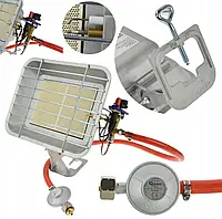 Газовий обігрівач портативний із п'єзо запальником Geko G80531 Польща