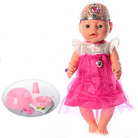 Интерактивная кукла-пупс 42 см с аксессуарами и в платье для девочки Малятко BL018C-S-UA