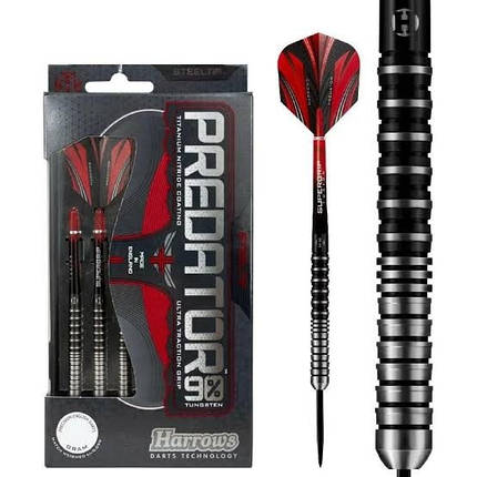 Дротики дартс із вольфраму Predator 90% Harrows Англія 21 і 23 грами, фото 1