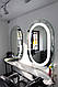 Перукарське дзеркало з LED підсвічуванням для макіяжу MR_OVAL Овальні дзеркала для перукарського салону краси, фото 6