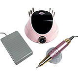 Фрезер для манікюру з насадками Nail Drill ZS-232 65 Вт 45000об/хв машинка для нігтів, шліфування лаку, makeup, фото 5