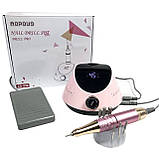 Фрезер для манікюру з насадками Nail Drill ZS-232 65 Вт 45000об/хв машинка для нігтів, шліфування лаку, makeup, фото 3