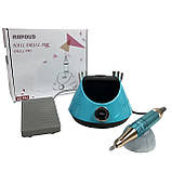 Фрезер для манікюру з насадками Nail Drill ZS-232 65 Вт 45000об/хв машинка для нігтів, шліфування лаку, makeup, фото 3