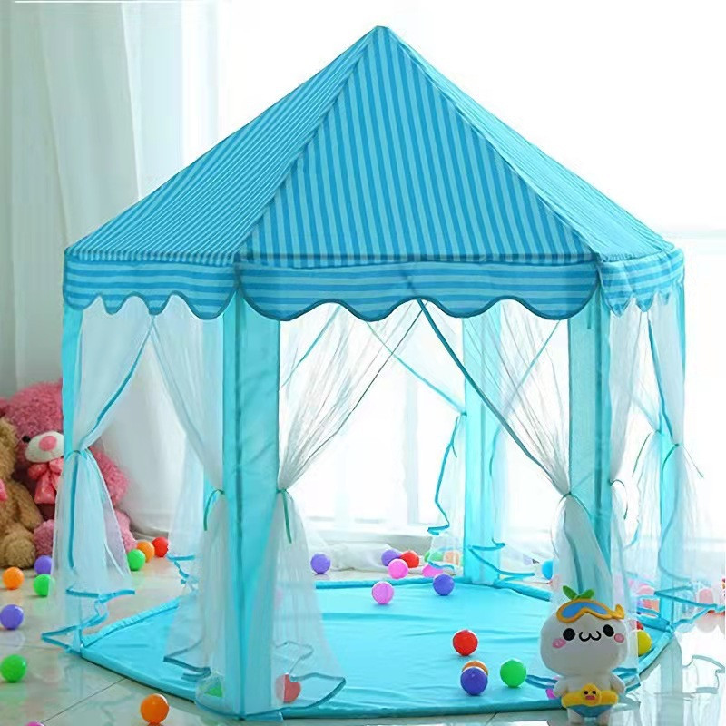 Намет дитячий ігровий Lolly Kids LK114B блакитний + м'ячики (9683)