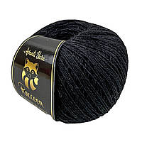 Avanti Yarn RACCOON (Аванті Ярн Ракун) № HS40 чорний(Пряжа напіввовняна, нитки для в'язання)