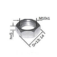 Гайка сталева М10 (товщина — 5 мм)