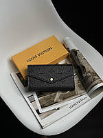 Кошелек Louis Vuitton Sarah Wallet Black 20 х 11 х 2 см