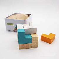 Міні ігри для подорожей 3D puzzle Куб 9 деталей Різнокольоровий Хіт продажу!