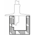 Штангенглибиномір 0-500/0.01 з набором містків Fortis (Німеччина), фото 6