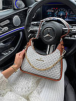 Женская сумочка мишель корс белая Michael Kors вместительная модная сумка через плечо