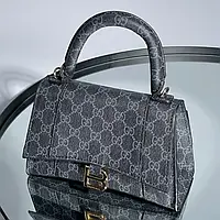 Сумка Gucci x Balenciaga Hourglass Black 21 х 15 х 8 см