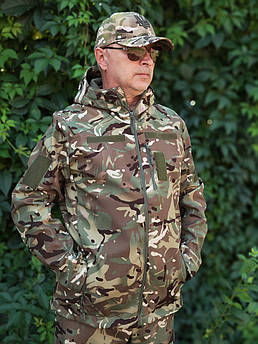 Куртка тактична утеплена Мультикам / Ріп-стоп Мікрофліс