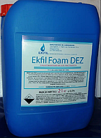 Щелочное пенное моющее средство с хлором Ekfil Foam DEZ, канистра 21 кг