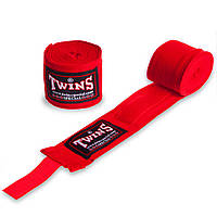 Бинты боксерские Twins Special Hand Wrap 005-5 длина 5м Red