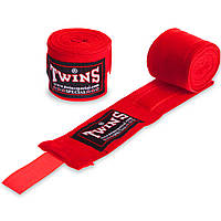 Бинты боксерские Twins Special Hand Wrap 005-4 длина 4м Red