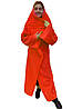 Плед зігрівальний із флісу з рукавами Snuggie (Снаги) червоний, фото 3
