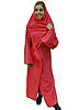 Плед зігрівальний із флісу з рукавами Snuggie (Снаги) червоний, фото 4