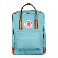 Рюкзак Fjallraven Kanken RAINBOW бирюза 16 л 16л.