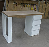 Стіл для манікюру з тумбой МR_СМ 100-01/32 Standart 115*50*75см, фото 2