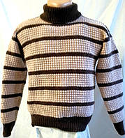 Теплий товстий в'язаний светр, унісекс, на чоловіка або жінку розмір 46-48