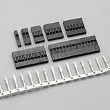 Роз'єм Dupont Connector 2.54 мм 1, 2, 3, 4 піна мама конектор швидкий роз'єм, фото 3