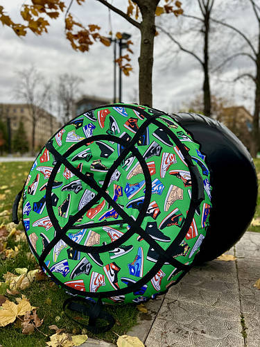 Тюбинг большой 100 см, надувные санки, ватрушка для детей и взрослых ...