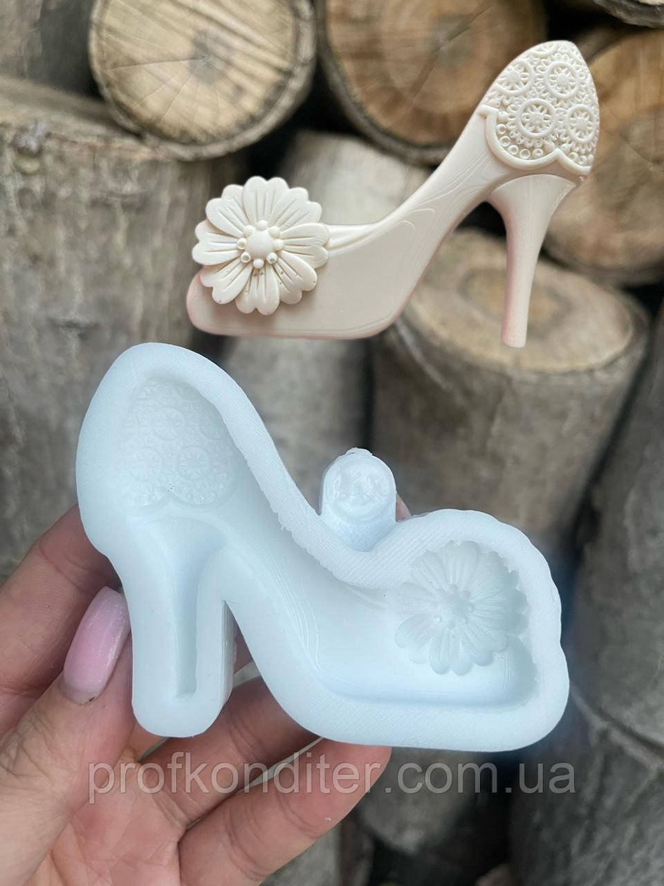 ЕКСКЛЮЗИВ! Силіконовий Молд для шоколаду "Туфелька для декору шоко плиток", фото 1