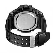 Чоловічий наручний тактичний годинник Skmei 1520BK All Black, фото 5