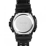 Чоловічий наручний тактичний годинник Skmei 1520BK All Black, фото 4