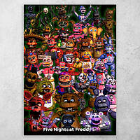 Плакат постер "Five Nights at Freddy's / Пять ночей с Фредди" №4