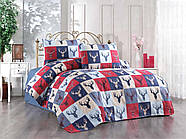 Новорічний комплект постільної білизни з фланелі ТМ Belizza сімейний розмір Burn