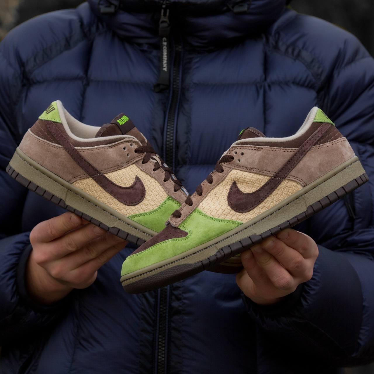 Кросівки Nike SB Dunk Alloha Brown Green / Найк СБ Данк Аллоха Коричневі із Зеленим