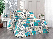 Новорічний комплект постільної білизни з фланелі ТМ Belizza сімейний розмір Cool