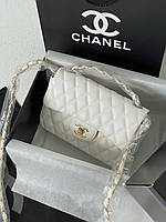 Женская сумка Chanel 1.55 White Эко кожа