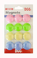 Набір кольорових магнітів 8 шт для дошки 40 мм арт:4008