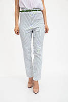 Прямые женские брюки в полоску, цвет Белый, 117R5002