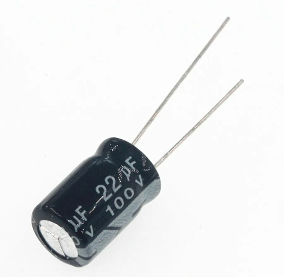 Конденсатор 22uF 100V (6*11) 105°C, фото 1